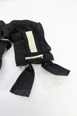 画像4: metamorphose / シフォンヘッドドレス  黒ｘ白 T-25-08-10-040-ME-AC-AS-ZT