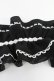 画像5: metamorphose / シフォンヘッドドレス  黒ｘ白 T-25-08-10-040-ME-AC-AS-ZT (5)
