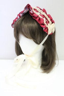 画像1: ATELIER PIERROT / Eleanorヘッドドレス  ワイン T-25-08-10-041-EL-AC-AS-ZT