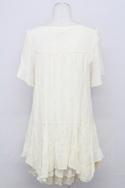 画像2: axes femme / BIGモチーフイレヘムチュニ  キナリ T-25-08-10-008-AX-OP-HR-ZT