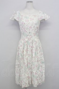 画像1: Emily Temple cute / バレリーナローズノースリーブワンピース  オフ T-25-08-10-010-ET-OP-ET-ZT