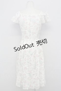 画像2: Emily Temple cute / バレリーナローズノースリーブワンピース  オフ T-25-08-10-010-ET-OP-ET-ZT0921F