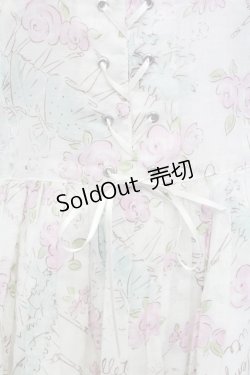 画像4: Emily Temple cute / バレリーナローズノースリーブワンピース  オフ T-25-08-10-010-ET-OP-ET-ZT0921F