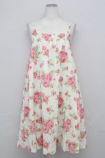 画像1: Jane Marple /English Roseストラップドレス  オフ T-25-08-10-011-JM-OP-ET-ZT349 (1)