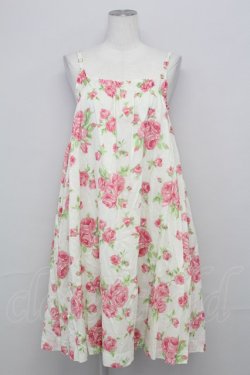 画像1: Jane Marple /English Roseストラップドレス  オフ T-25-08-10-011-JM-OP-ET-ZT