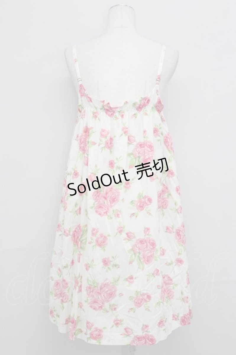 画像2: Jane Marple /English Roseストラップドレス  オフ T-25-08-10-011-JM-OP-ET-ZT349 (2)