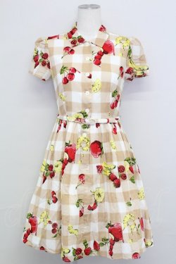 画像1: MILK /フルーチェワンピース  ベージュ T-25-08-10-018-ML-OP-ET-ZT