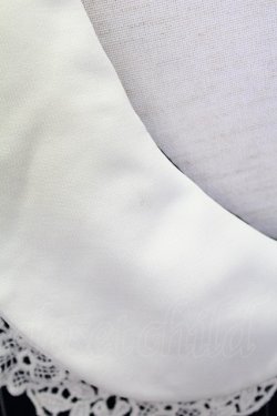 画像5: axes femme POETIQUE / レース襟ストライプ長袖ワンピース  グリーンＸ白 T-25-08-12-023-AX-OP-SA-ZT