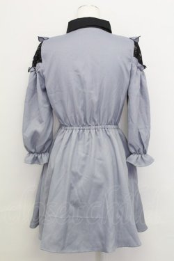 画像2: LOLITAその他(お買取対象外) / レース切り替えワンピース M ブルーグレー T-25-08-12-024-LO-OP-SA-ZT