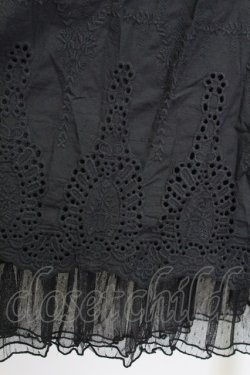 画像3: axes femme / ウエスト編み上げレーススカート  黒 T-25-08-12-028-AX-SK-SA-ZT