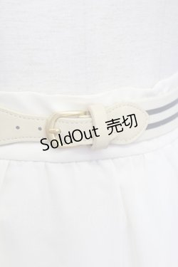 画像3: F i.n.t / ラインゴムベルト付きシアースカート  アイボリー T-25-08-12-032-CA-SK-SA-ZI