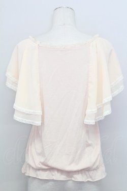 画像2: axes femme / シフォン袖トップス  ピンク T-25-08-12-004-AX-TO-SA-ZT