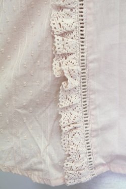 画像4: axes femme / ピンタックレースハイネックブラウス  ピンク T-25-08-12-006-AX-BL-SA-ZT