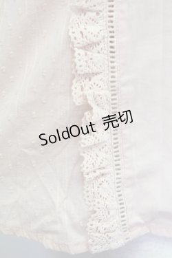 画像4: axes femme / ピンタックレースハイネックブラウス  ピンク T-25-08-12-006-AX-BL-SA-ZI