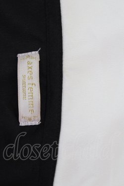 画像5: axes femme POETIQUE / セーラー半袖ブラウス  黒Ｘ白 T-25-08-12-014-AX-BL-SA-ZT