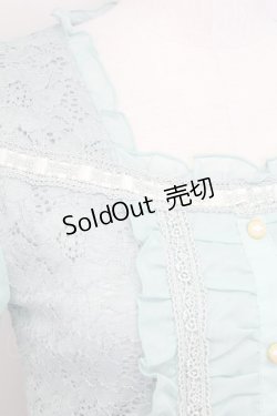 画像3: axes femme / 総レースビスチェ風プルオーバー  ミント T-25-08-12-016-AX-TO-SA-ZT