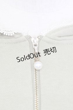 画像5: axes femme / ハーフジップパーカーチュニ  グリーンＸ白 T-25-08-12-017-AX-TO-SA-ZI