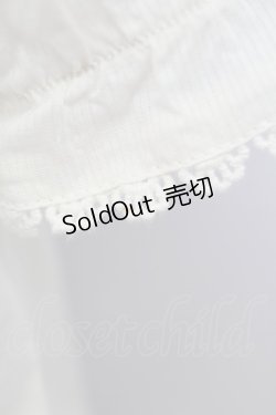 画像4: axes femme / 胸元刺繍編み上げトップス  アイボリー T-25-08-12-002-AX-TO-SA-ZI