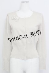 Shirley Temple / ラメニットカーディガン 160CM ベージュラメ T-25-08-16-003-ET-TO-SA-ZI
