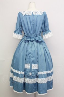 画像2: Chalmiere / シュエットワンピース M ブルー T-25-08-16-027-LO-OP-SA-ZT