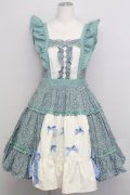 axes femme kawaii / ハミングフローラジャンスカ  グリーン T-25-08-16-028-AX-OP-SA-ZT