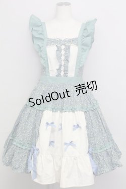 画像1: axes femme kawaii / ハミングフローラジャンスカ  グリーン T-25-08-16-028-AX-OP-SA-ZI