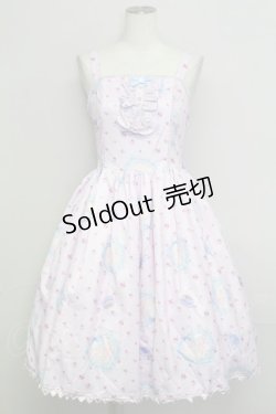 画像1: Chalmiere / ハッピードリームキティジャンパースカート  ピンク T-25-08-16-029-LO-OP-SA-ZH