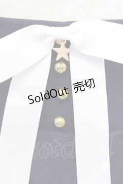 画像3: Amavel / フリルサスペンダースカート  ネイビーＸ白 T-25-08-16-036-CA-SK-SA-ZI