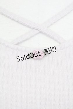 画像3: Ank Rouge / ミニローズ半袖ニットトップス  ピンク T-25-08-16-004-CA-TO-SA-ZI