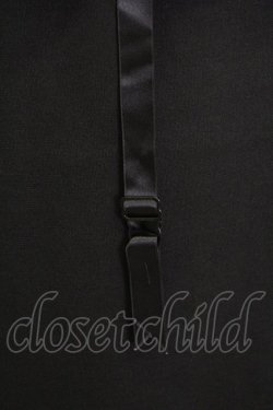 画像3: E hyphen world gallery / チュールガータータイトスカート  黒 T-25-08-16-038-LO-SK-SA-ZT