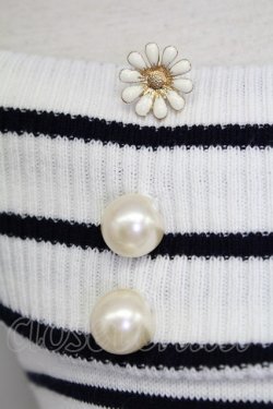 画像5: LIZ LISA / ボーダーオフショルニット  黒Ｘ白 T-25-08-16-001-LO-TO-SA-ZI