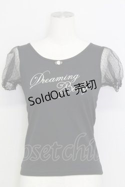 画像1: Ank Rouge / reaming Babyチュール袖カットソー  黒Ｘ白 T-25-08-16-014-CA-TO-SA-ZI