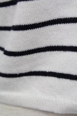 画像6: LIZ LISA / ボーダーオフショルニット  黒Ｘ白 T-25-08-16-001-LO-TO-SA-ZI