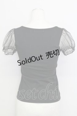 画像2: Ank Rouge / reaming Babyチュール袖カットソー  黒Ｘ白 T-25-08-16-014-CA-TO-SA-ZI