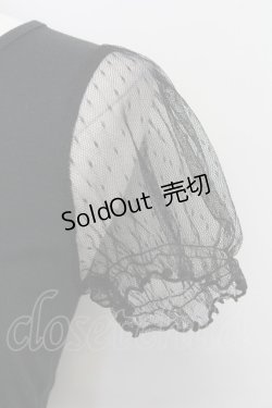 画像3: Ank Rouge / reaming Babyチュール袖カットソー  黒Ｘ白 T-25-08-16-014-CA-TO-SA-ZI