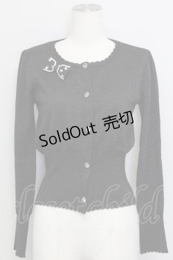 画像1: Shirley Temple / ラメニットカーディガン 160CM 黒ラメ T-25-08-16-015-ET-TO-SA-ZI