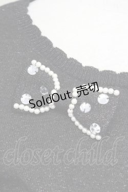 画像4: Shirley Temple / ラメニットカーディガン 160CM 黒ラメ T-25-08-16-015-ET-TO-SA-ZI