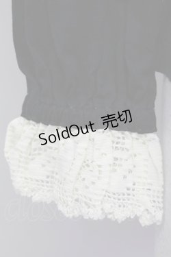 画像4: Leur Getter / レース襟カットソー  黒Ｘアイボリー T-25-08-16-017-LU-TO-SA-ZI