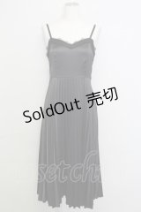 Ank Rouge / プリーツキャミワンンピース  黒 T-25-08-16-018-CA-OP-SA-ZI