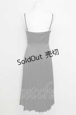 画像2: Ank Rouge / プリーツキャミワンンピース  黒 T-25-08-16-018-CA-OP-SA-ZI