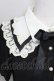 画像3: axes femme POETIQUE / レース襟半袖ワンピース  黒Ｘアイボリー T-25-08-16-020-AX-OP-SA-ZT (3)