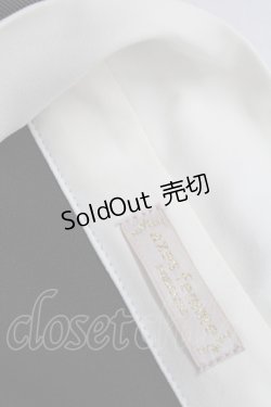 画像4: axes femme POETIQUE / レース襟半袖ワンピース  黒Ｘアイボリー T-25-08-16-020-AX-OP-SA-ZI