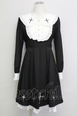 画像1: Amavel / Rosary Vampire召使いワンピース  黒Ｘ白 T-25-08-16-022-CA-OP-SA-ZT