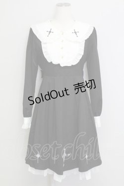 画像1: Amavel / Rosary Vampire召使いワンピース  黒Ｘ白 T-25-08-16-022-CA-OP-SA-ZI
