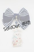 Enchantlic Enchantilly / トランプうさぎリボンブローチ  ネイビー T-25-08-21-019-LO-AC-SA-ZT