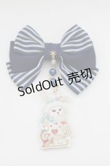 Enchantlic Enchantilly / トランプうさぎリボンブローチ  ネイビー T-25-08-21-019-LO-AC-SA-ZT