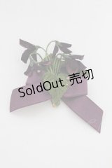 Enchantlic Enchantilly / すみれリボンブローチ  パープルＸグリーン T-25-08-21-021-LO-AC-SA-ZT