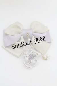 Enchantlic Enchantilly / すみれの茶器リボンブローチ  ラベンダーＸゴールド T-25-08-21-024-LO-AC-SA-ZT