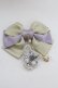 画像1: Enchantlic Enchantilly / すみれの茶器リボンブローチ  ラベンダーＸゴールド T-25-08-21-024-LO-AC-SA-ZT (1)