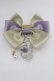 画像2: Enchantlic Enchantilly / すみれの茶器リボンブローチ  ラベンダーＸゴールド T-25-08-21-024-LO-AC-SA-ZT (2)